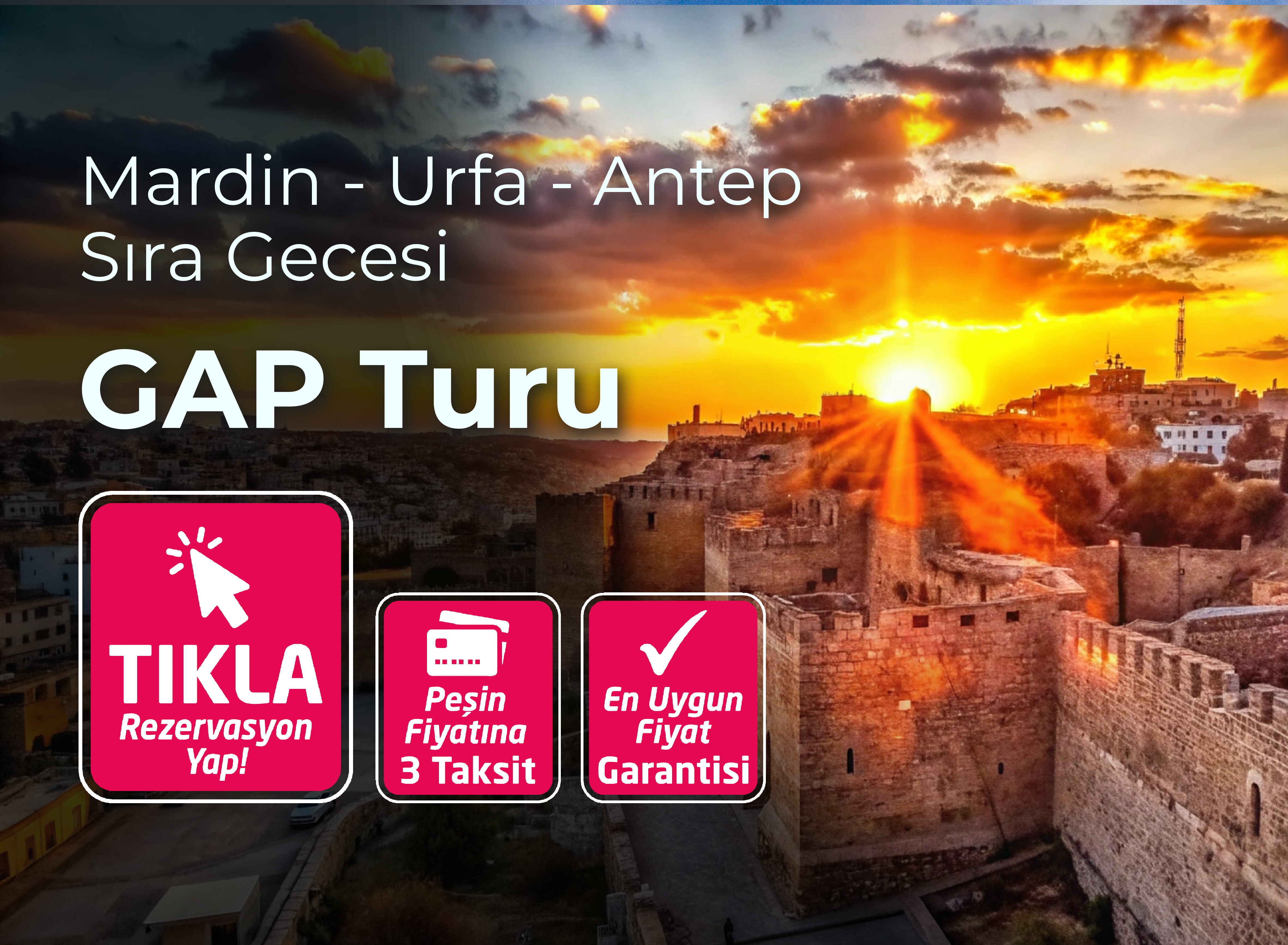 KARAMAN ÇIKIŞLI BAYRAMA ÖZEL 2 GECE KONAKLAMALI GAP TURU